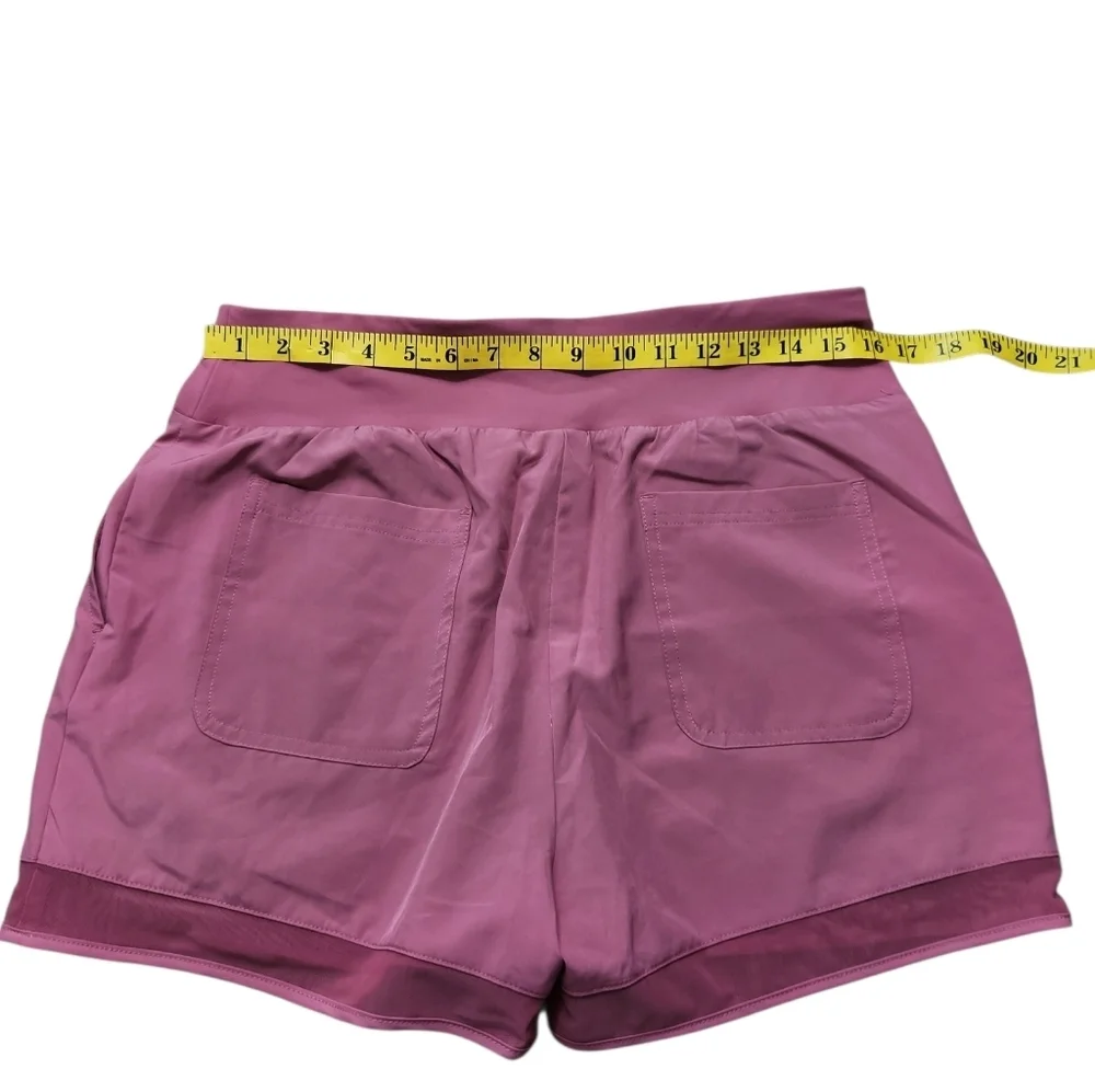 Telluride Mesh Hem Pink Shorts